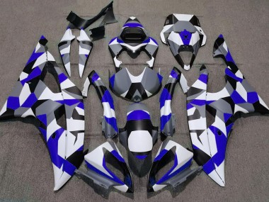Blau Camo Uni 2008-2016 Yamaha R6 Motorrad Verkleidungen
