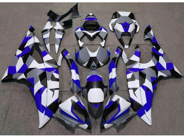 Blau Camo Uni 2008-2016 Yamaha R6 Motorrad Verkleidungen Blau Camo Uni 2008-2016 Yamaha R6 Motorrad Verkleidungen