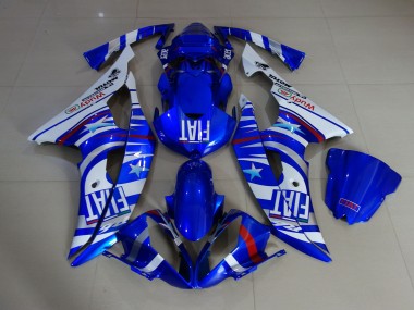 Blau Glänzend Fiat 2008-2016 Yamaha R6 Motorrad Verkleidungen