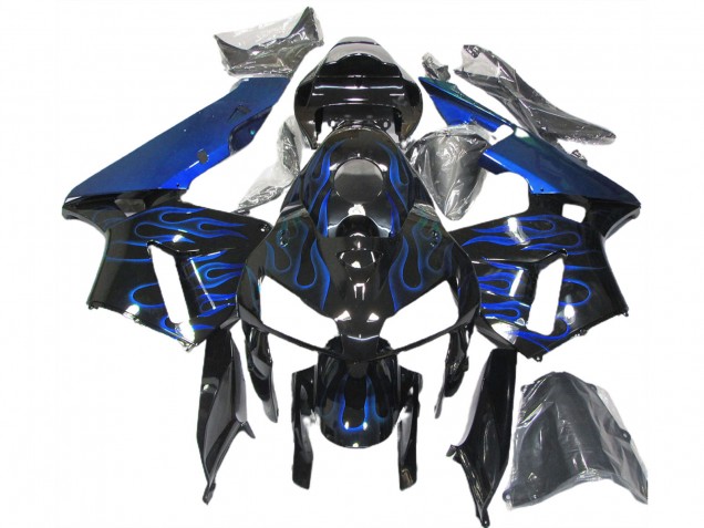 Blau Glänzend Flame 2005-2006 Honda CBR600RR Motorrad Verkleidungen Blau Glänzend Flame 2005-2006 Honda CBR600RR Motorrad Verkleidungen