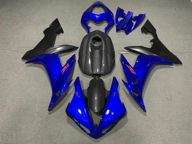 Blau Glänzend & Kohlefaser Stil 2004-2006 Yamaha R1 Motorrad Verkleidungen Blau Glänzend & Kohlefaser Stil 2004-2006 Yamaha R1 Motorrad Verkleidungen
