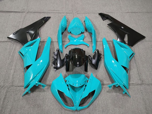 Blau & Gold 2009-2012 Kawasaki ZX6R Motorrad Verkleidungen Blau & Gold 2009-2012 Kawasaki ZX6R Motorrad Verkleidungen