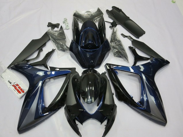 Blau & Grau 2006-2007 Suzuki GSXR 600-750 Motorrad Verkleidungen Blau & Grau 2006-2007 Suzuki GSXR 600-750 Motorrad Verkleidungen
