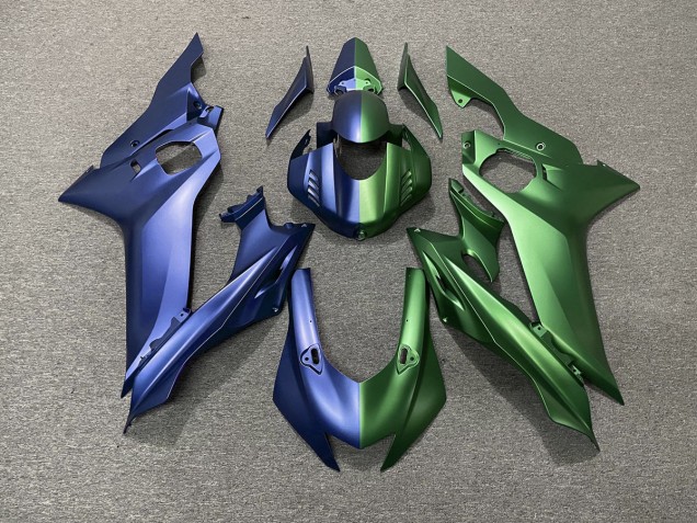 Blau & Grün Split 2017-2021 Yamaha R6 Motorrad Verkleidungen Blau & Grün Split 2017-2021 Yamaha R6 Motorrad Verkleidungen