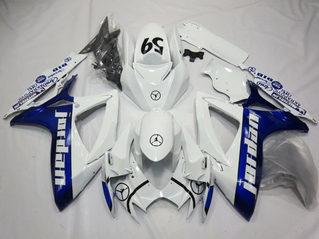 Blau Jordan 2006-2007 Suzuki GSXR 600-750 Motorrad Verkleidungen Blau Jordan 2006-2007 Suzuki GSXR 600-750 Motorrad Verkleidungen