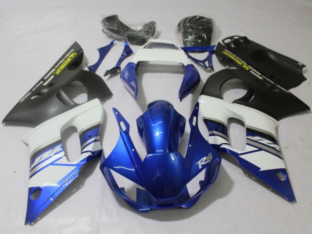 Blau & Matt 1998-2002 Yamaha R6 Motorrad Verkleidungen Blau & Matt 1998-2002 Yamaha R6 Motorrad Verkleidungen