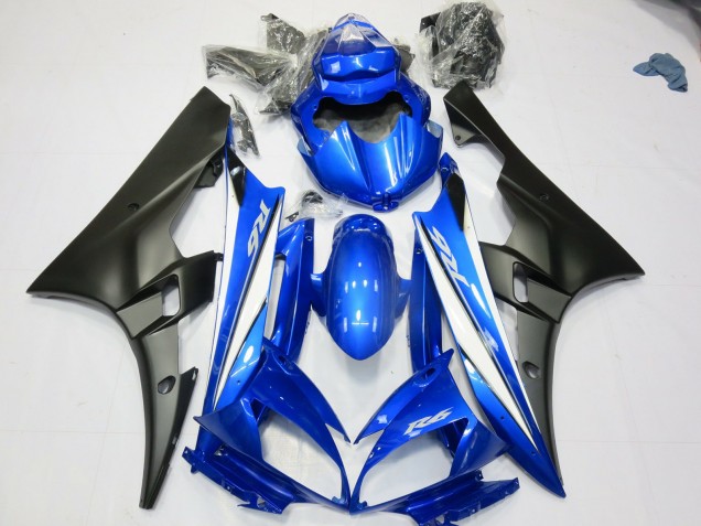 Blau Matt Schwarz 2006-2007 Yamaha R6 Motorrad Verkleidungen