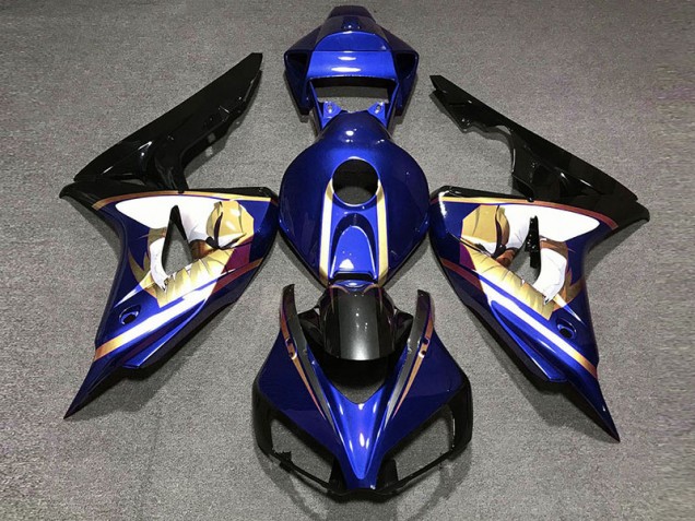 Blau & Orange Bull 2006-2007 Honda CBR1000RR Motorrad Verkleidungen Blau & Orange Bull 2006-2007 Honda CBR1000RR Motorrad Verkleidungen