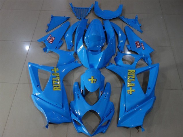 Blau Rizla 2007-2008 Suzuki GSXR 1000 Motorrad Verkleidungen Blau Rizla 2007-2008 Suzuki GSXR 1000 Motorrad Verkleidungen