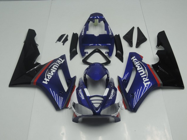 Blau & Rot Glänzend 2009-2012 Triumph Daytona 675 Motorrad Verkleidungen Blau & Rot Glänzend 2009-2012 Triumph Daytona 675 Motorrad Verkleidungen