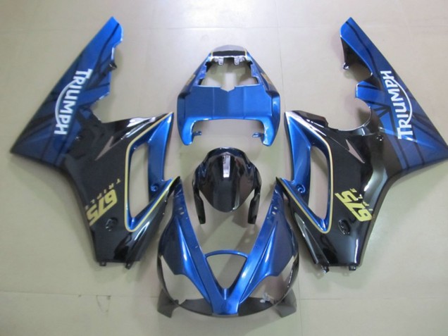 Blau & Schwarz 2006-2008 Triumph Daytona 675 Motorrad Verkleidungen Blau & Schwarz 2006-2008 Triumph Daytona 675 Motorrad Verkleidungen
