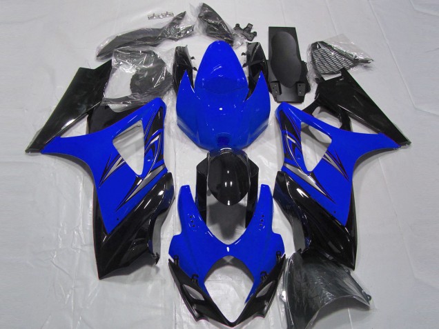 Blau & Schwarz 2007-2008 Suzuki GSXR 1000 Motorrad Verkleidungen Blau & Schwarz 2007-2008 Suzuki GSXR 1000 Motorrad Verkleidungen