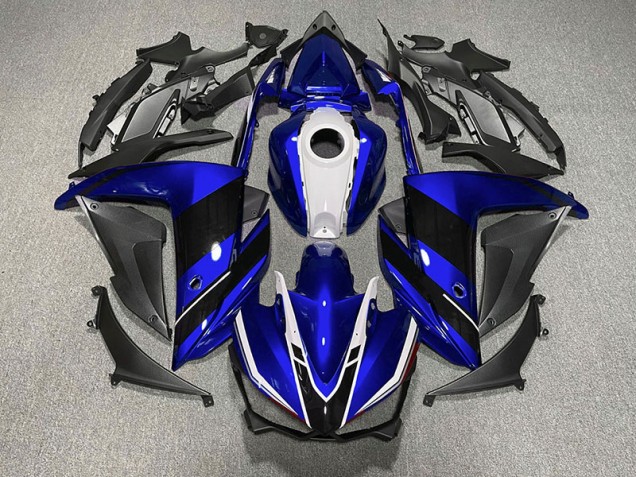 Blau Schwarz & Weiß 2015-2018 Yamaha R3 Motorrad Verkleidungen Blau Schwarz & Weiß 2015-2018 Yamaha R3 Motorrad Verkleidungen