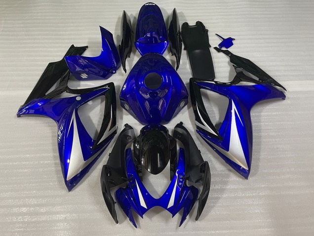 Blau Schwarz & Weiß Spezial 2006-2007 Suzuki GSXR 600-750 Motorrad Verkleidungen Blau Schwarz & Weiß Spezial 2006-2007 Suzuki GSXR 600-750 Motorrad Verkleidungen