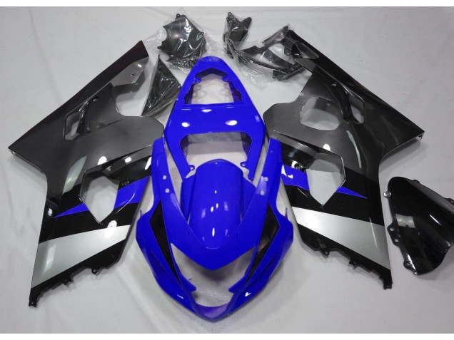 Blau & Silber 2004-2005 Suzuki GSXR 600-750 Motorrad Verkleidungen Blau & Silber 2004-2005 Suzuki GSXR 600-750 Motorrad Verkleidungen