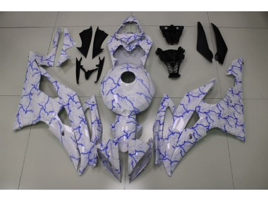 Blaue Beleuchtung 2008-2016 Yamaha R6 Motorrad Verkleidungen