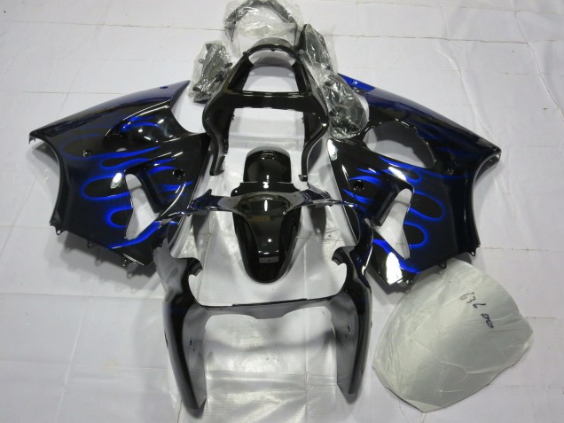 Blaue Flamme 2000-2002 Kawasaki ZX6R Motorrad Verkleidungen Blaue Flamme 2000-2002 Kawasaki ZX6R Motorrad Verkleidungen