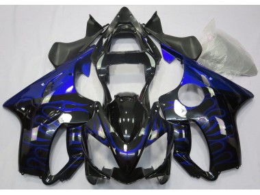 Blaue Flamme 2001-2003 Honda CBR600 F4i Motorrad Verkleidungen