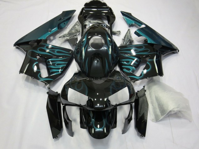 Blaue Flamme 2003-2004 Honda CBR600RR Motorrad Verkleidungen Blaue Flamme 2003-2004 Honda CBR600RR Motorrad Verkleidungen