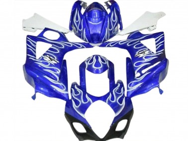 Blaue Flamme 2007-2008 Suzuki GSXR 1000 Motorrad Verkleidungen