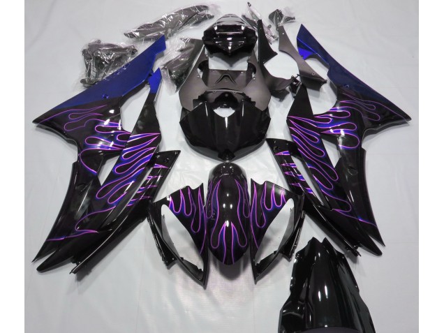 Blaue Flamme 2008-2016 Yamaha R6 Motorrad Verkleidungen Blaue Flamme 2008-2016 Yamaha R6 Motorrad Verkleidungen