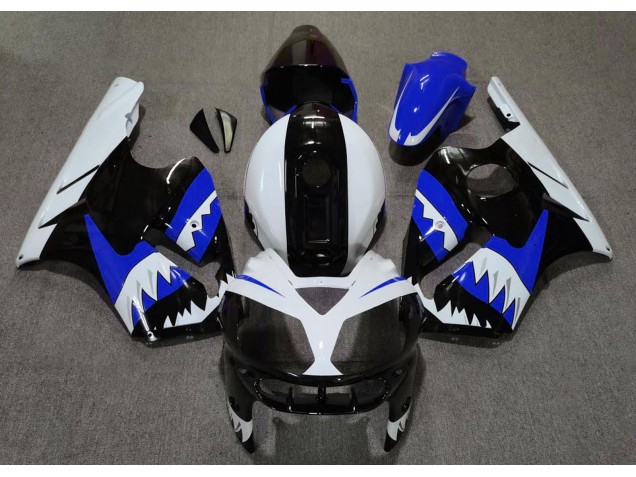 Blauer Hai 2002-2005 Kawasaki ZX12R Motorrad Verkleidungen Blauer Hai 2002-2005 Kawasaki ZX12R Motorrad Verkleidungen