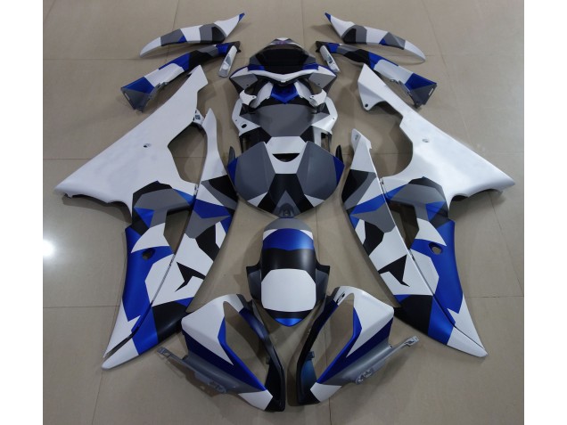 Blauer Schnee Camo 2008-2016 Yamaha R6 Motorrad Verkleidungen Blauer Schnee Camo 2008-2016 Yamaha R6 Motorrad Verkleidungen