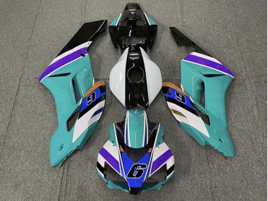 Blaugrün 6 2004-2005 Honda CBR1000RR Motorrad Verkleidungen