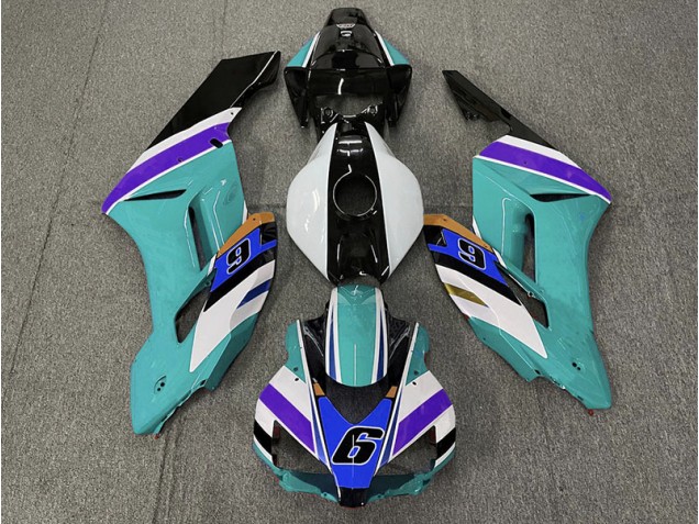 Blaugrün 6 2004-2005 Honda CBR1000RR Motorrad Verkleidungen Blaugrün 6 2004-2005 Honda CBR1000RR Motorrad Verkleidungen