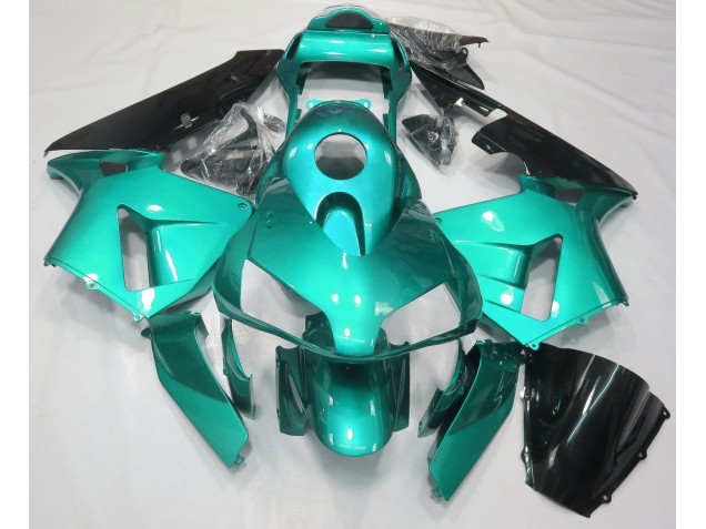 Blaugrün Schlicht 2003-2004 Honda CBR600RR Motorrad Verkleidungen Blaugrün Schlicht 2003-2004 Honda CBR600RR Motorrad Verkleidungen
