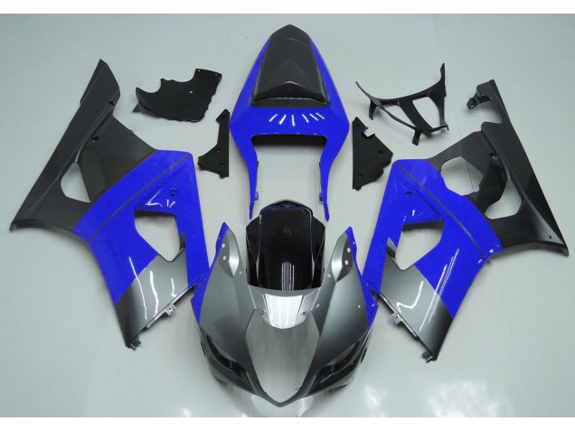 Blausilber & Schwarz 2003-2004 Suzuki GSXR 1000 Motorrad Verkleidungen Blausilber & Schwarz 2003-2004 Suzuki GSXR 1000 Motorrad Verkleidungen