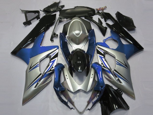Blausilber & Schwarz 2005-2006 Suzuki GSXR 1000 Motorrad Verkleidungen Blausilber & Schwarz 2005-2006 Suzuki GSXR 1000 Motorrad Verkleidungen