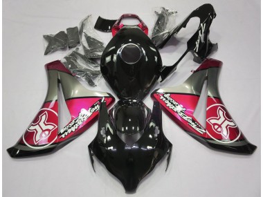 Candy Red Auf Schwarz Custom 2008-2011 Honda CBR1000RR Motorrad Verkleidungen