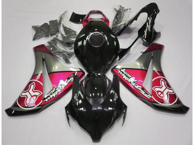 Candy Red Auf Schwarz Custom 2008-2011 Honda CBR1000RR Motorrad Verkleidungen Candy Red Auf Schwarz Custom 2008-2011 Honda CBR1000RR Motorrad Verkleidungen