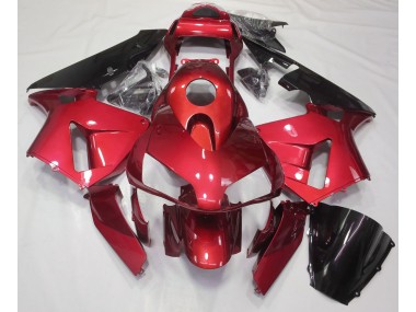 Candy Red Plain 2003-2004 Honda CBR600RR Motorrad Verkleidungen