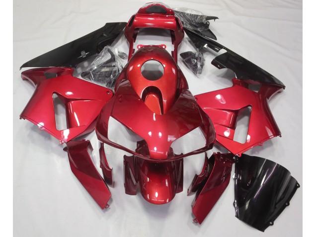 Candy Red Plain 2003-2004 Honda CBR600RR Motorrad Verkleidungen Candy Red Plain 2003-2004 Honda CBR600RR Motorrad Verkleidungen