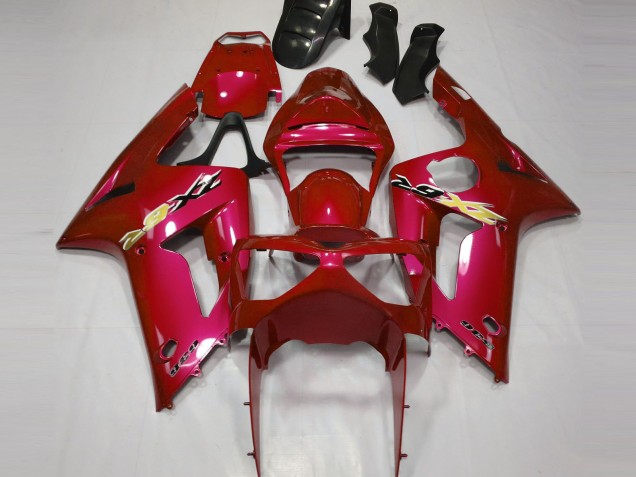 Candy Rot 2003-2004 Kawasaki ZX6R Motorrad Verkleidungen Candy Rot 2003-2004 Kawasaki ZX6R Motorrad Verkleidungen