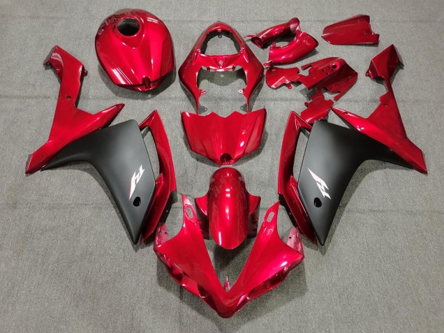 Candy-Rot & Schwarz 2007-2008 Yamaha R1 Motorrad Verkleidungen Candy-Rot & Schwarz 2007-2008 Yamaha R1 Motorrad Verkleidungen