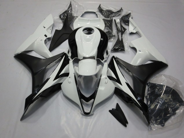 Clean Schwarz & Weiß 2007-2008 Honda CBR600RR Motorrad Verkleidungen Clean Schwarz & Weiß 2007-2008 Honda CBR600RR Motorrad Verkleidungen