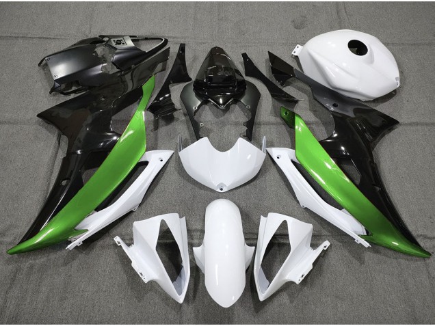 Custom Grün Schwarz & Weiß 2008-2016 Yamaha R6 Motorrad Verkleidungen Custom Grün Schwarz & Weiß 2008-2016 Yamaha R6 Motorrad Verkleidungen