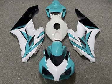 Cyan Weiß & Schwarz Glänzend 2004-2005 Honda CBR1000RR Motorrad Verkleidungen