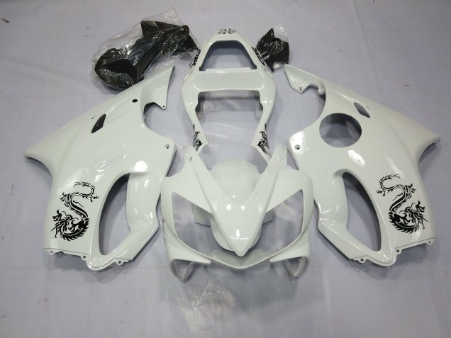 Dragon White 2001-2003 Honda CBR600 F4i Motorrad Verkleidungen Dragon White 2001-2003 Honda CBR600 F4i Motorrad Verkleidungen