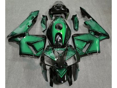 Dunkelhellgrün 2005-2006 Honda CBR600RR Motorrad Verkleidungen