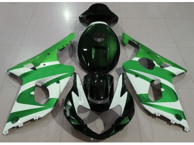 Dunkelgrün 2000-2002 Suzuki GSXR 1000 Motorrad Verkleidungen