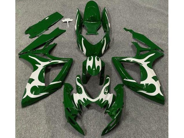 Dunkelgrün & Weiß 2006-2007 Suzuki GSXR 600-750 Motorrad Verkleidungen Dunkelgrün & Weiß 2006-2007 Suzuki GSXR 600-750 Motorrad Verkleidungen