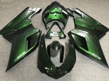 Dunkelgrün 2007-2014 Ducati 848 1098 1198 Motorrad Verkleidungen