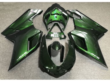 Dunkelgrün 2007-2014 Ducati 848 1098 1198 Motorrad Verkleidungen