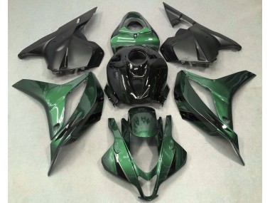 Dunkelgrün Mit Schwarz 2009-2012 Honda CBR600RR Motorrad Verkleidungen