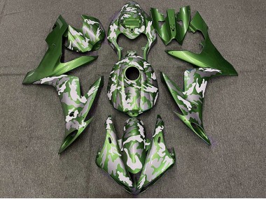 Dunkelgrün Tarnung 2004-2006 Yamaha R1 Motorrad Verkleidungen