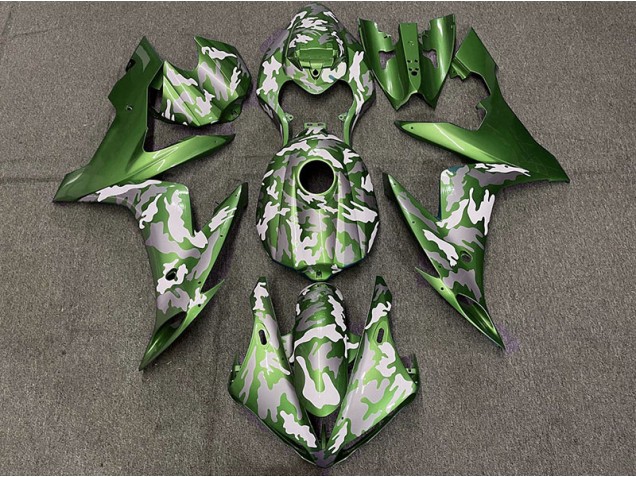 Dunkelgrün Tarnung 2004-2006 Yamaha R1 Motorrad Verkleidungen